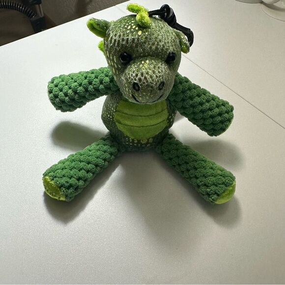 Scentsy Buddy 8” Scout The Dragon Green Stuffed Animal Plush Keychain Clip - Picture 4 of 6